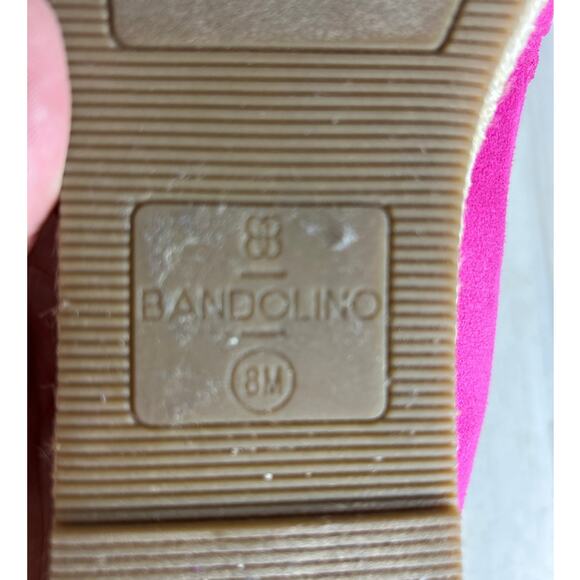 Bandolino Women’s 8 Pink Suede Bow Espadrille Flat Loafer Slip-On Shoes NEW - Picture 9 of 9